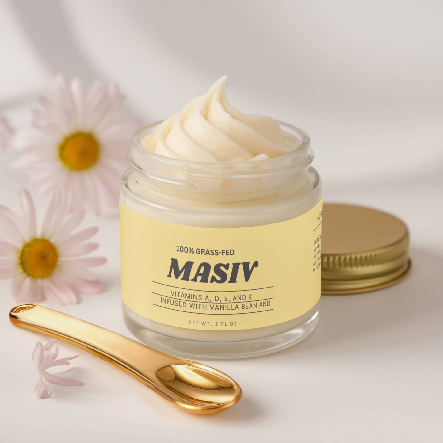 Whipped Grass-Fed Tallow Balm with Vanilla Bean