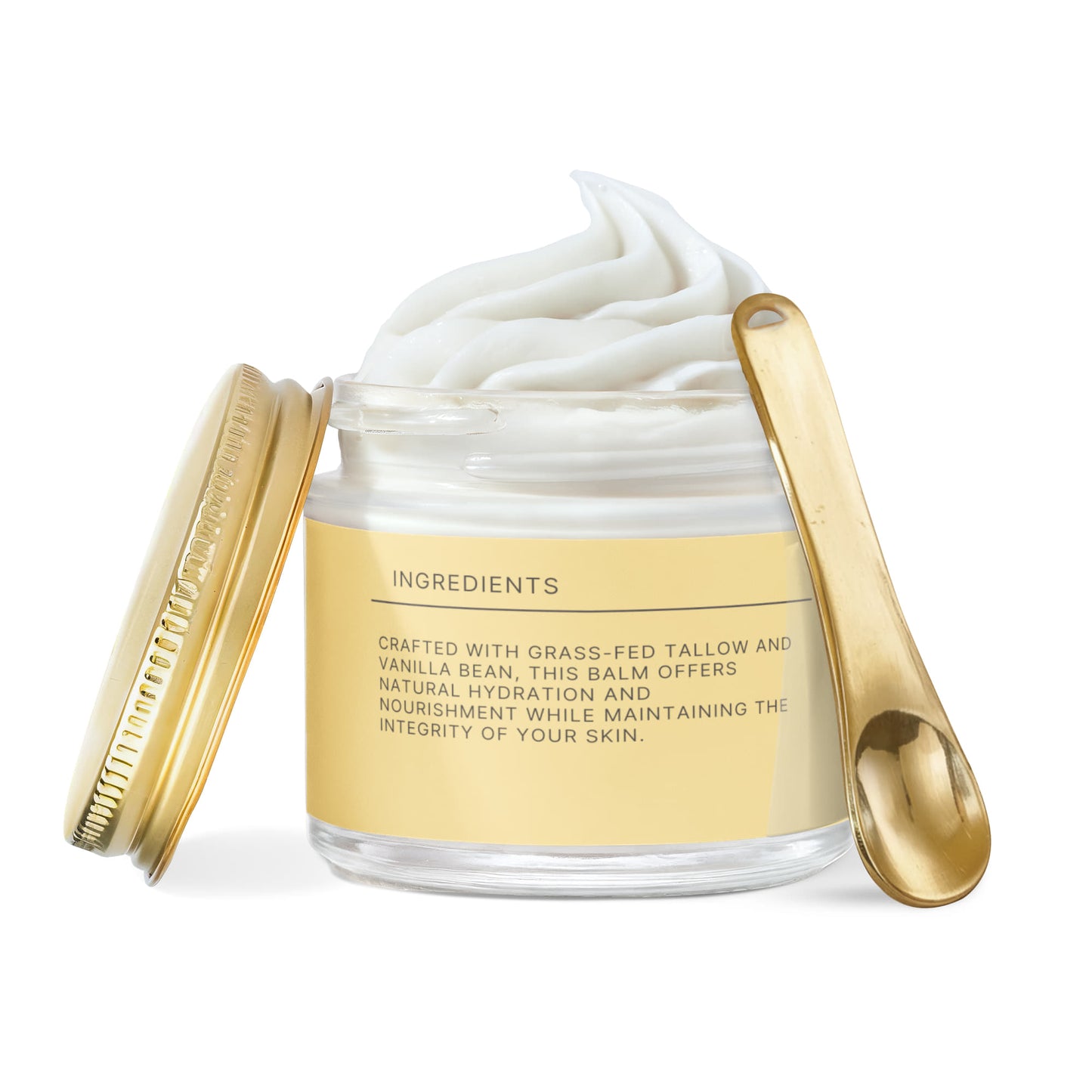 Whipped Grass-Fed Tallow Balm with Vanilla Bean