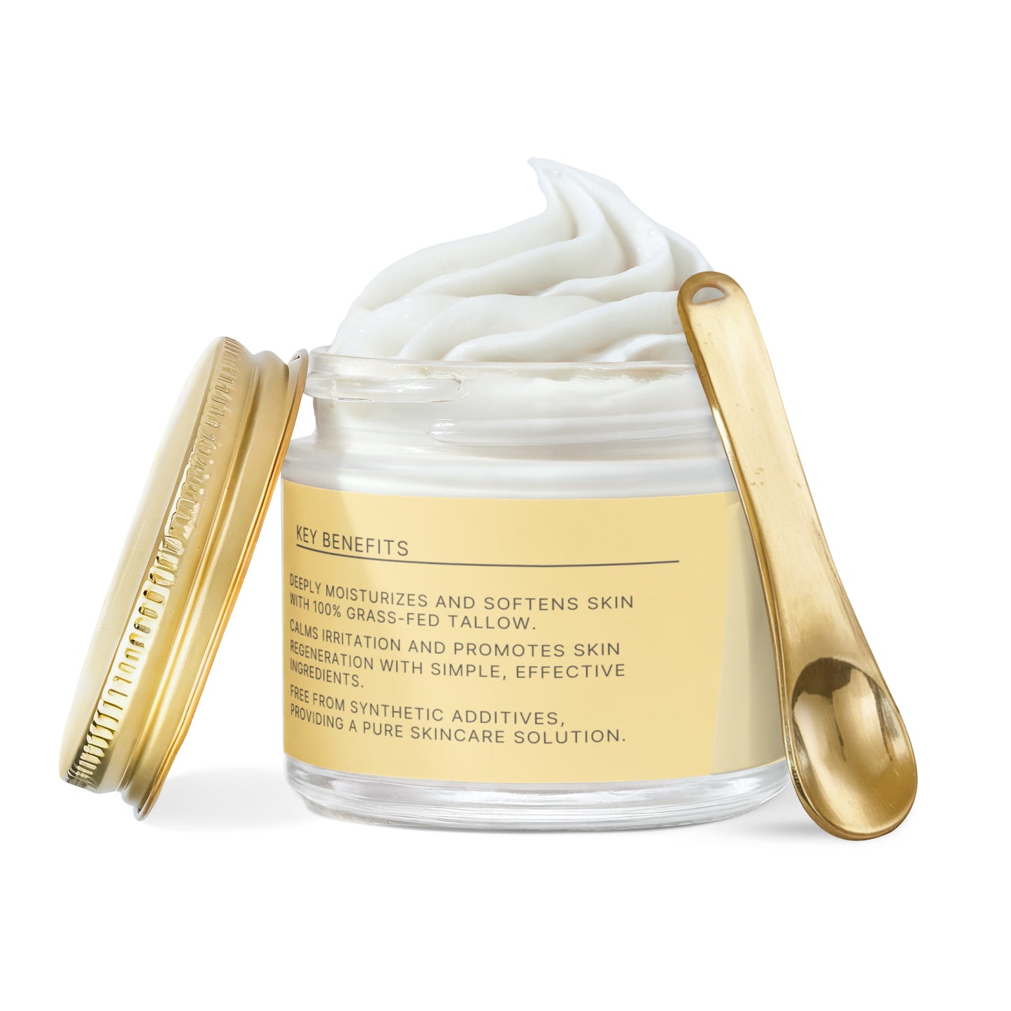 Whipped Grass-Fed Tallow Balm with Vanilla Bean